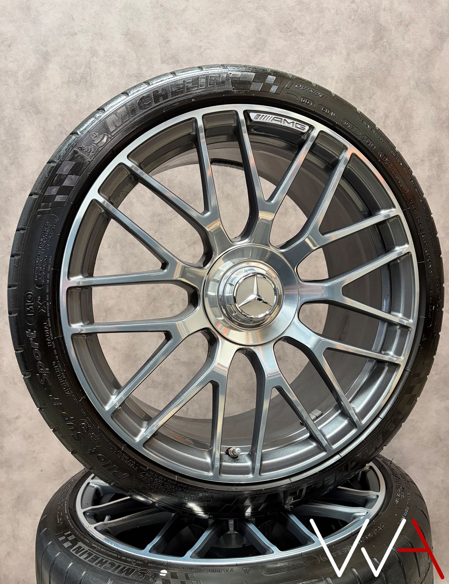 19'' Mercedes-Benz C-Klasse C63 S AMG velgen Michelin, 19 inch, Gebruikt, 255 mm, -