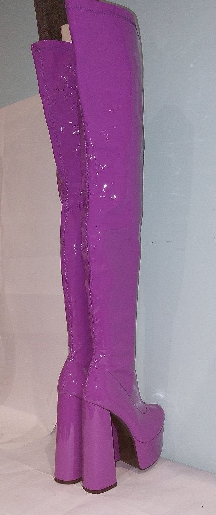 585C* jolies cuissardes lilas super hautes high heels (40), Neuf, Autres couleurs, Bottes hautes, Envoi