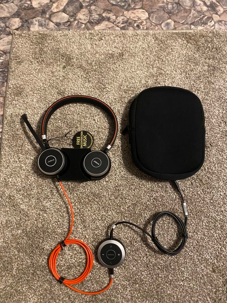 Jabra Evolve 40 UC USB-C koptelefoon nieuw, Audio, Tv en Foto, Hoofdtelefoons, Ophalen, Zo goed als nieuw
