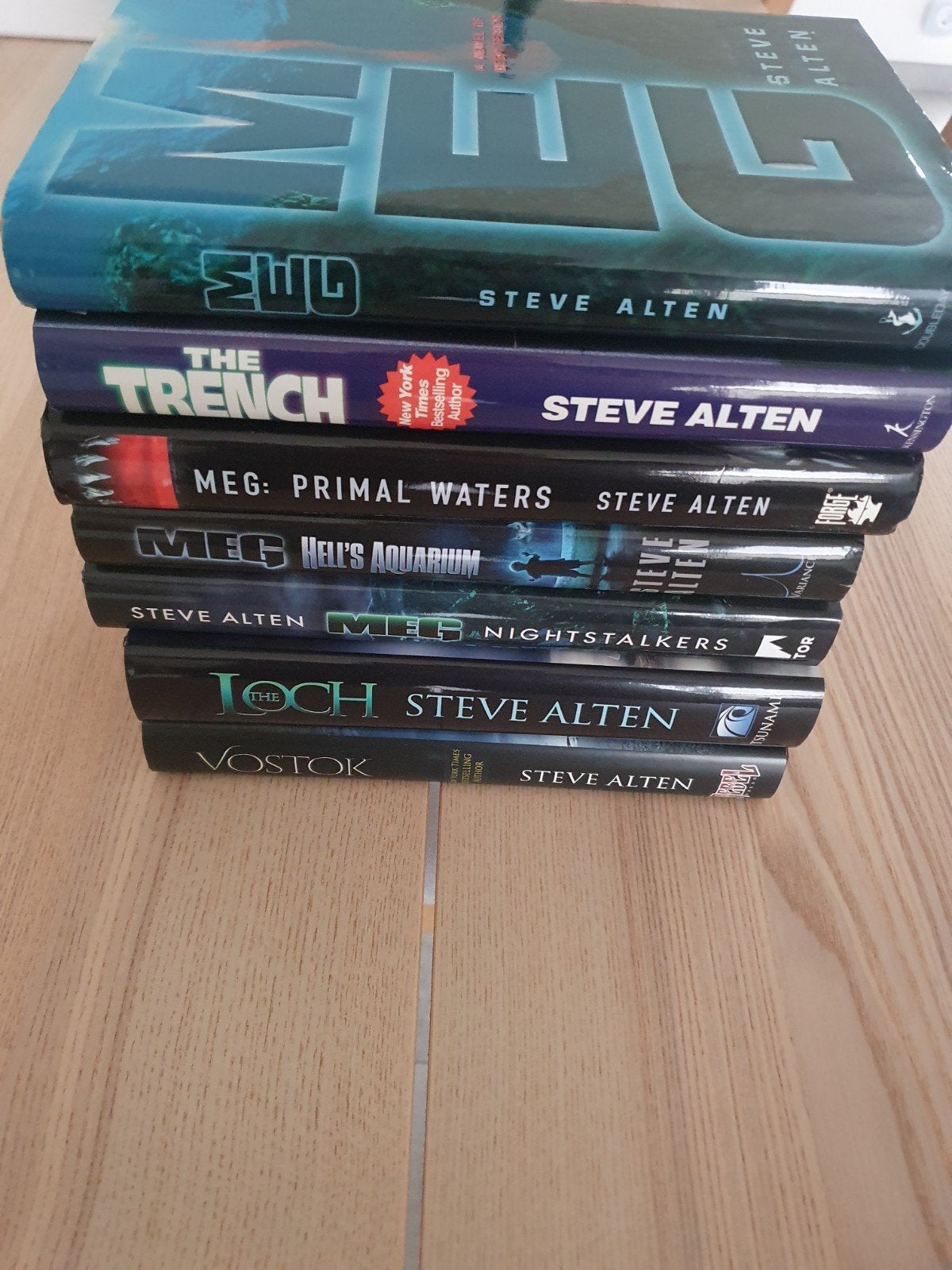 7 hardcovers Steve Alten, Steve Alten, Ophalen of Verzenden, Zo goed als nieuw, Amerika