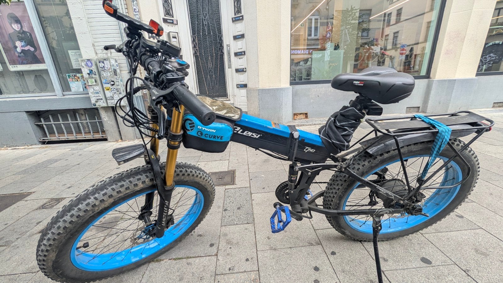 velo électrique lankeleisi 1000w 4.0 tire !, Ophalen, 20 inch of meer, Gebruikt, Versnellingen