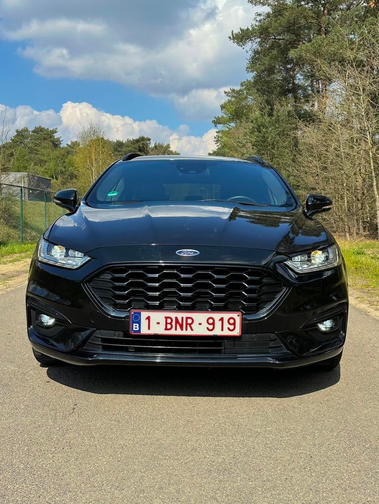 Ford Mondeo ST-Line Hybrid Clipper ‘21, Auto's, 4 cilinders, Mondeo, Zwart, Leder