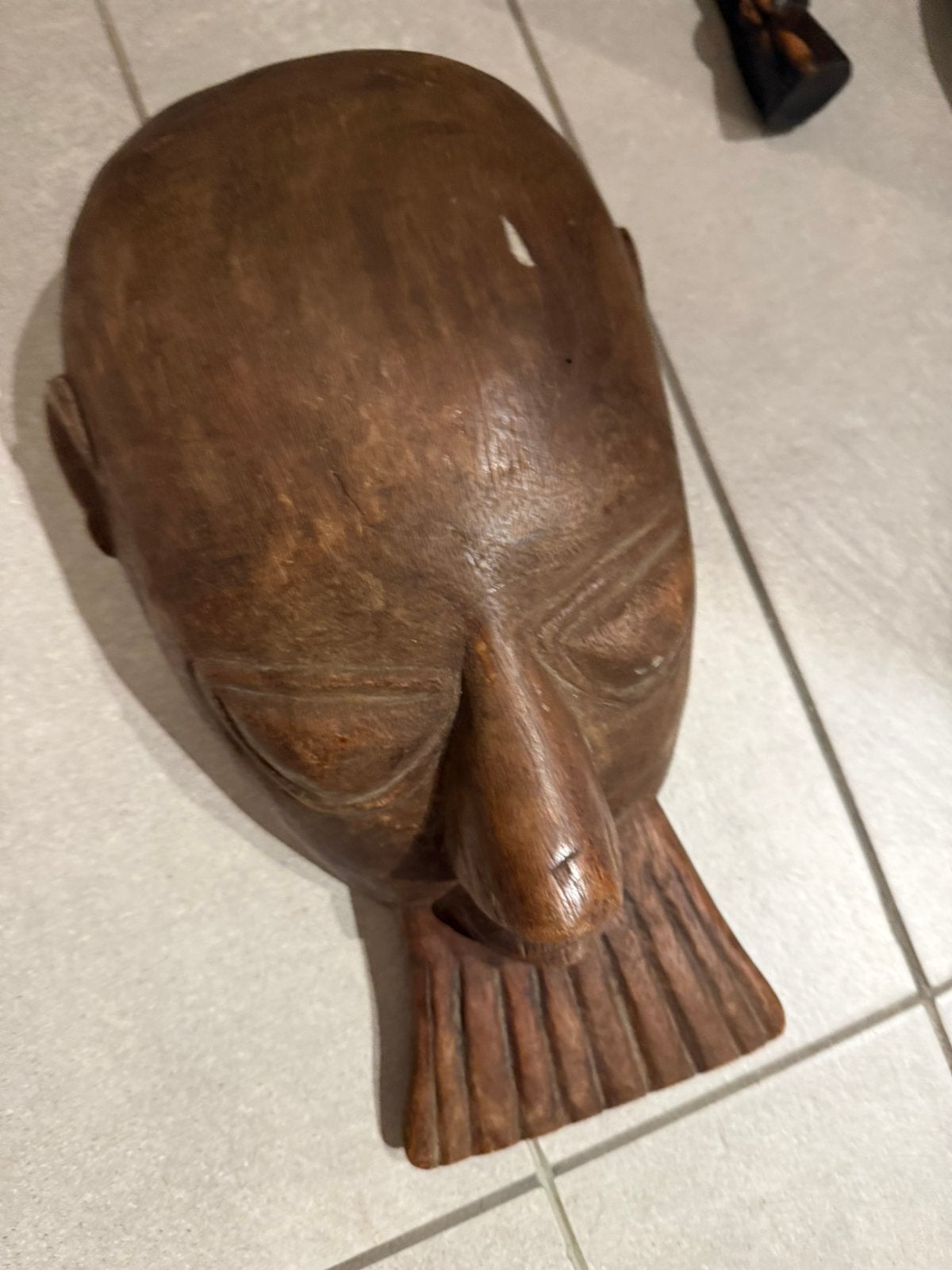 Afrikaanse kunst. Masker / beeldjes en schild met toebehoren, Antiek en Kunst, Ophalen, Masker