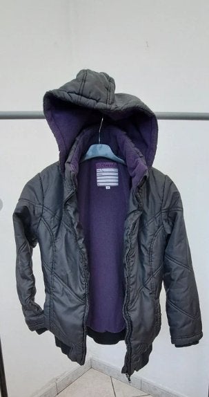 Veste doudoune noire - taille 164cm - doublure chaude, Ktowa Valley, Enlèvement ou Envoi, Utilisé, Fille