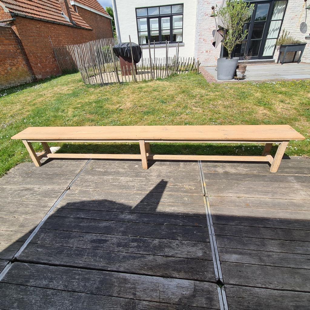 Massief eiken zitbank . Maatwerk. Tuinbank, Ophalen