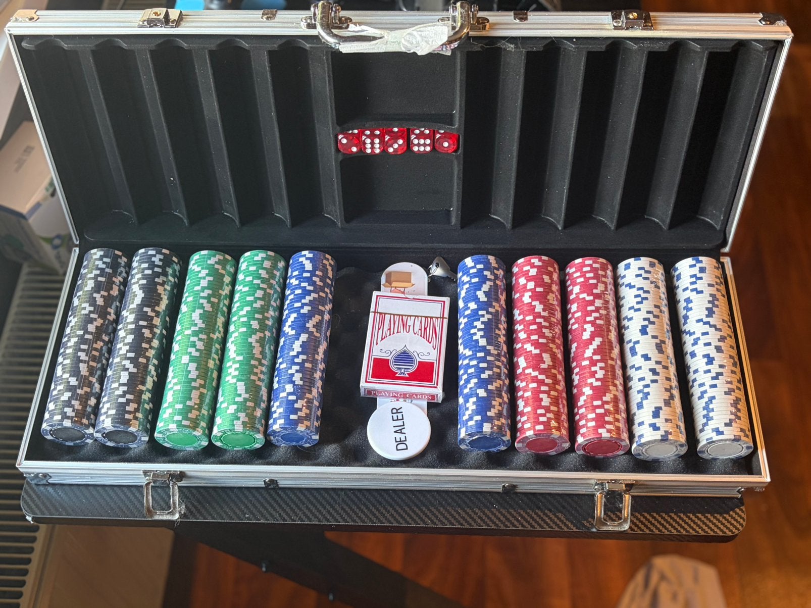 Pokerset, Ophalen, Zo goed als nieuw
