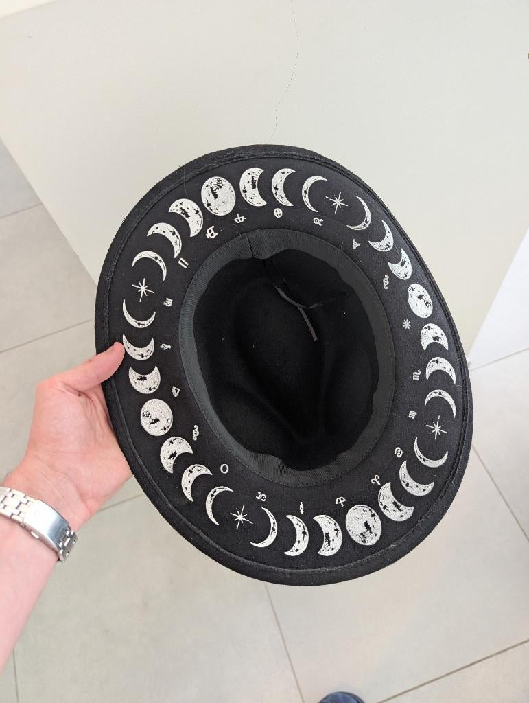 3 zwarte Fedora hoeden, Ophalen, Gedragen