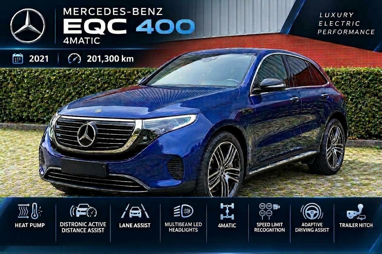Mercedes eqc 4matic 85kwh 408pk, Auto's, Dealer onderhouden, https://public.car-pass.be/vhr/e7143963-9582-4678-9b95-cbaab9820db2