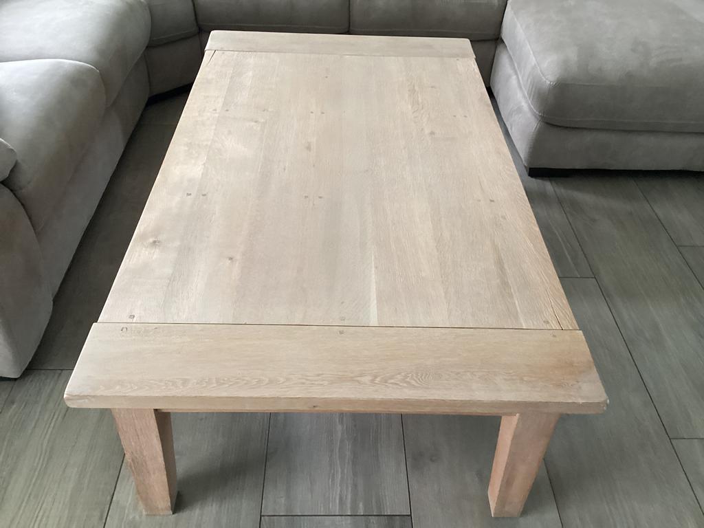 Massieve salontafel, Ophalen, Gebruikt, 100 tot 150 cm, Klassiek
