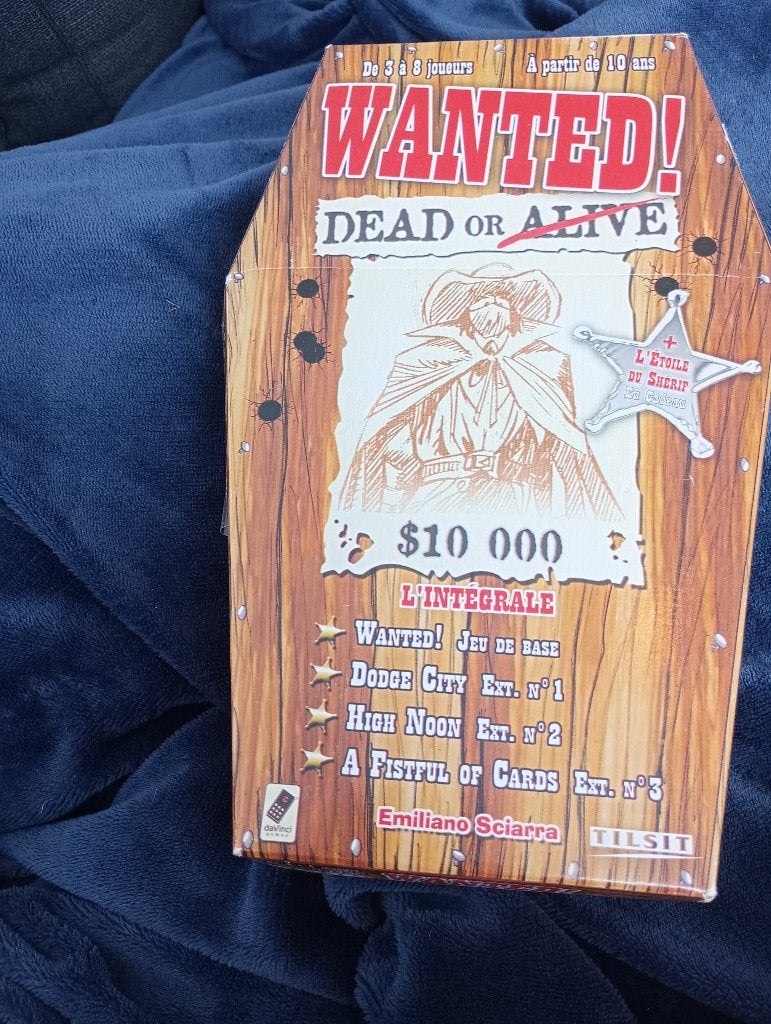 Bang jeu de société wanted, Trois ou quatre joueurs, Enlèvement, Utilisé, Autre