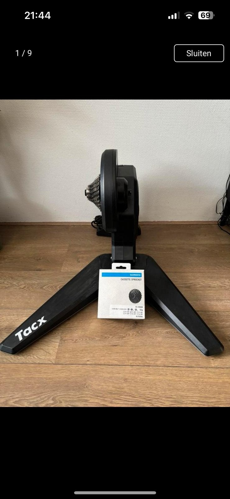 Tacx flux S fietstrainer, Sport en Fitness, Ophalen, Zo goed als nieuw, Kunststof