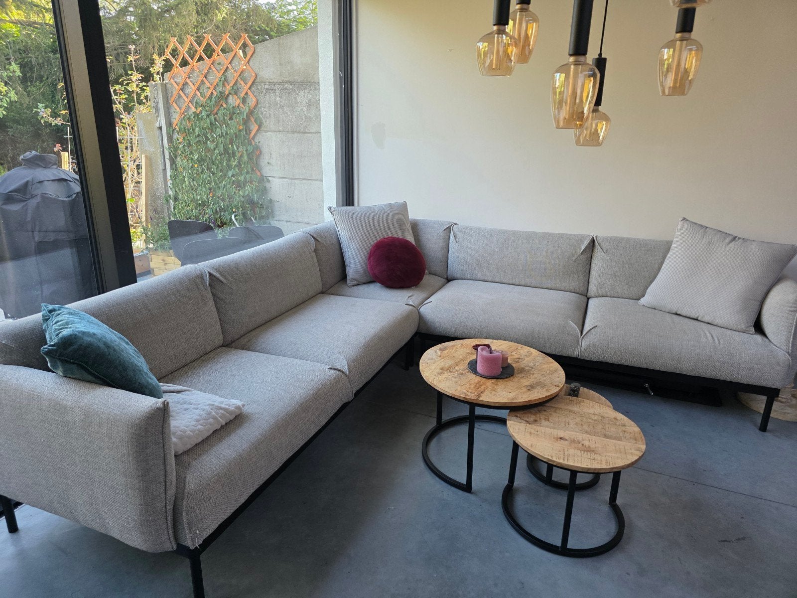 Zetel te koop (grijs, merk ikea), Maison & Meubles, Canapés | Salons, Enlèvement