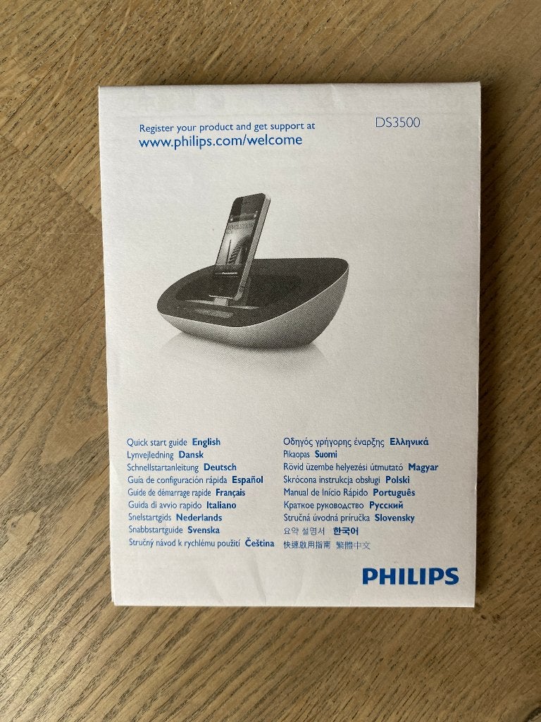 Philips docking speaker + Apple iPod nano 6e generatie 16GB, Ophalen, Gebruikt, Met radio, Nano