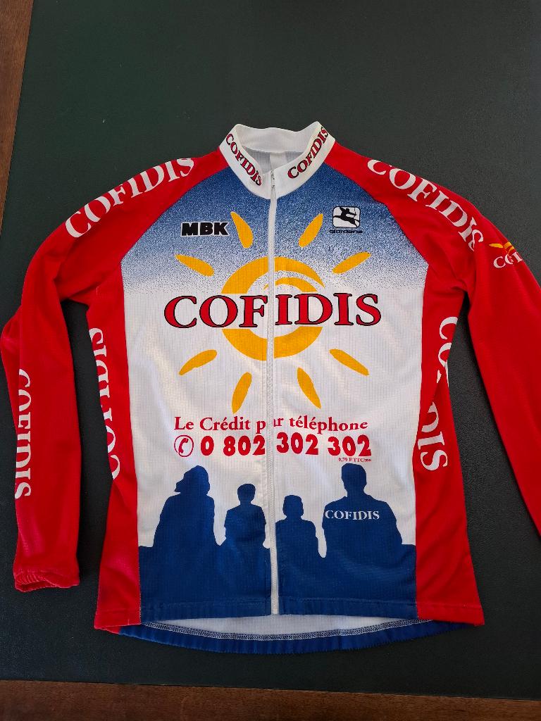 wielertrui koerstruitje Cofidis lange mouw, Overige maten, Ophalen of Verzenden, Bovenkleding, Gebruikt