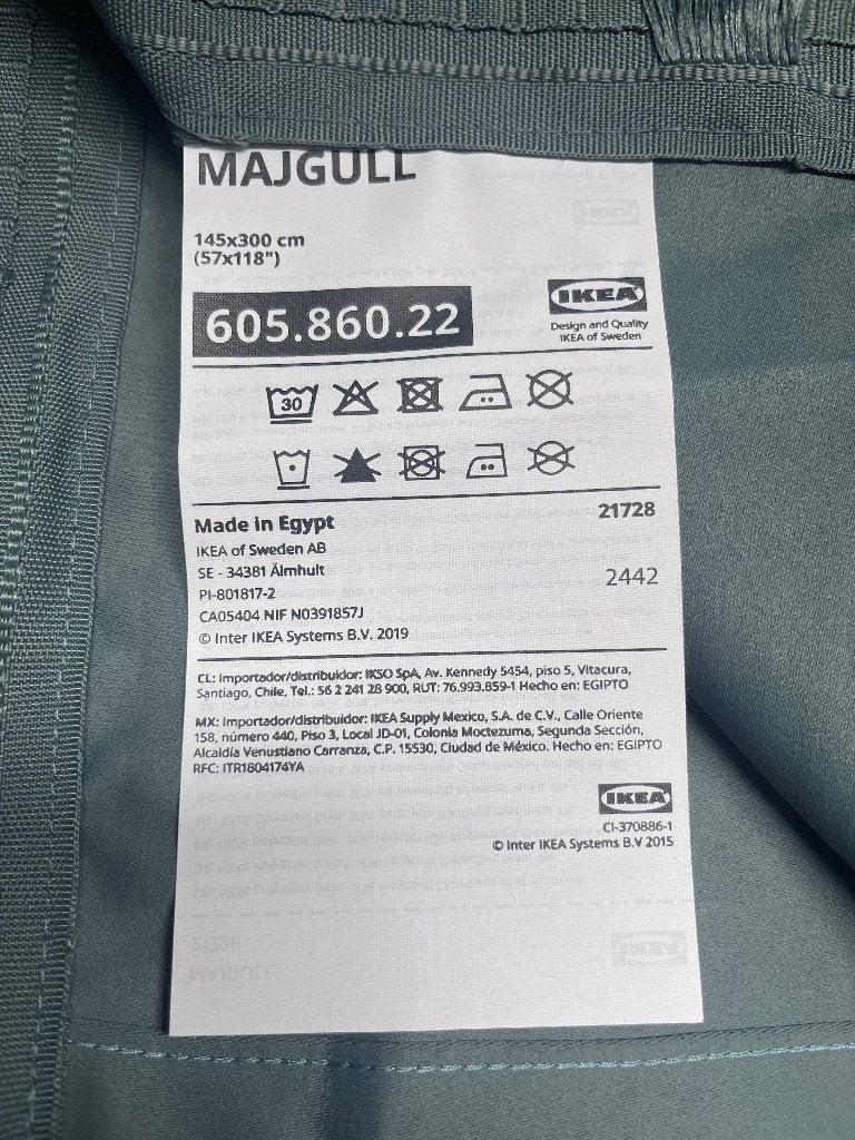 Rideaux IKEA + tringle, anneaux et crochets — NOUVEAU !, Neuf, 300 cm, Enlèvement, Rideau