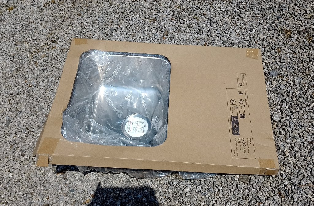 évier neuf Vattudalen, Ikea, un bac + siphon Lillviken, Ophalen, Nieuw, 50 tot 100 cm, Minder dan 100 cm