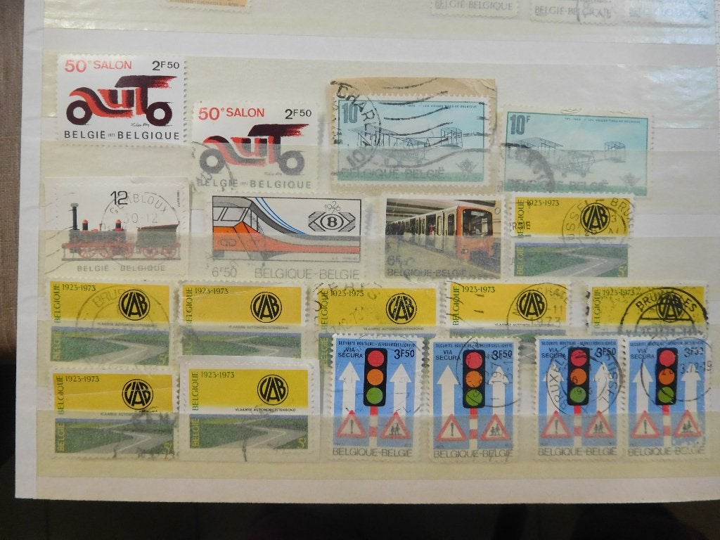 postzegels  transport en verkeersveiligheid, Postzegels en Munten, Postzegels | Europa | België, Ophalen of Verzenden, Gestempeld