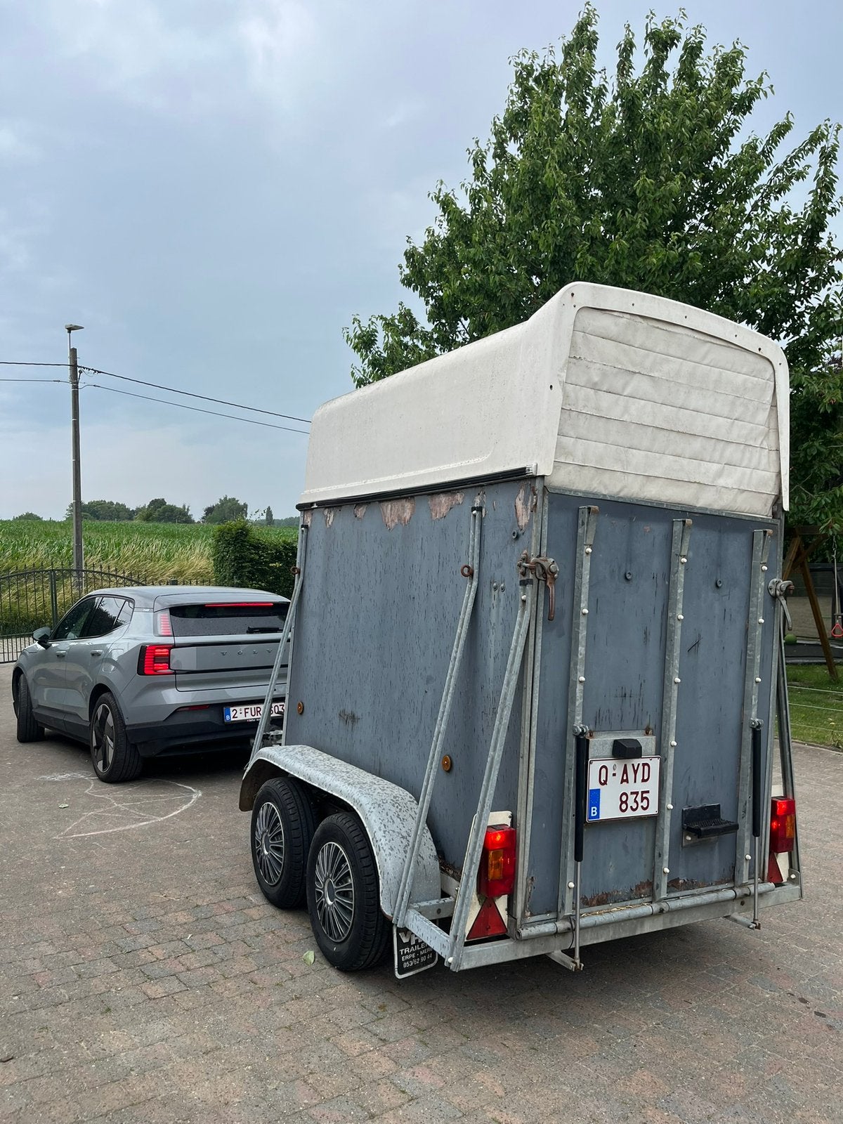 Anderhalf paardenremorque, Dieren en Toebehoren, Ophalen, Gebruikt, 1½-paards trailer