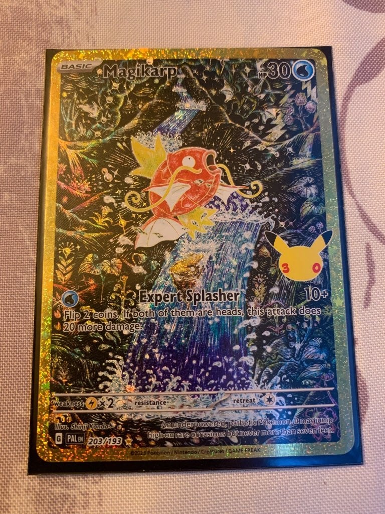 Pokemon magirkarp 30th celebration, Hobby en Vrije tijd, Ophalen of Verzenden, Nieuw, Losse kaart