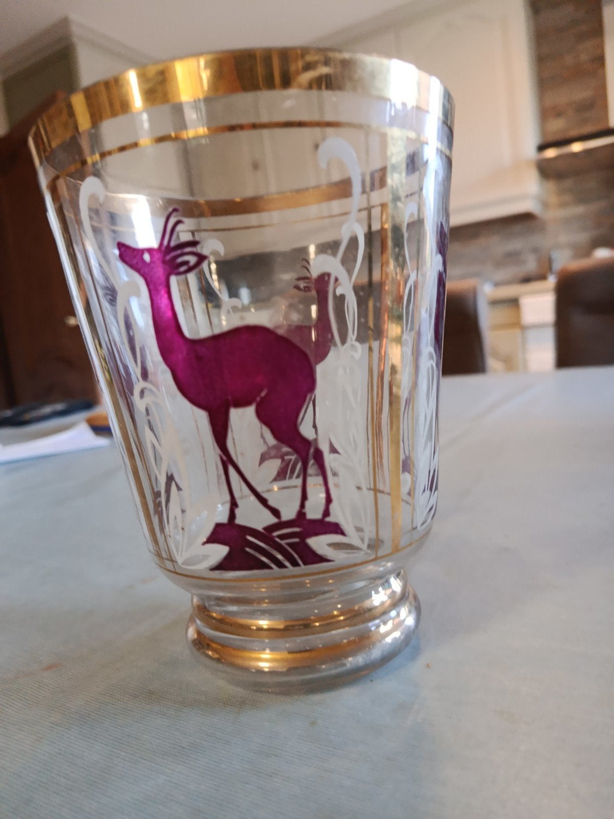 Vase en verre Art Déco, Enlèvement ou Envoi