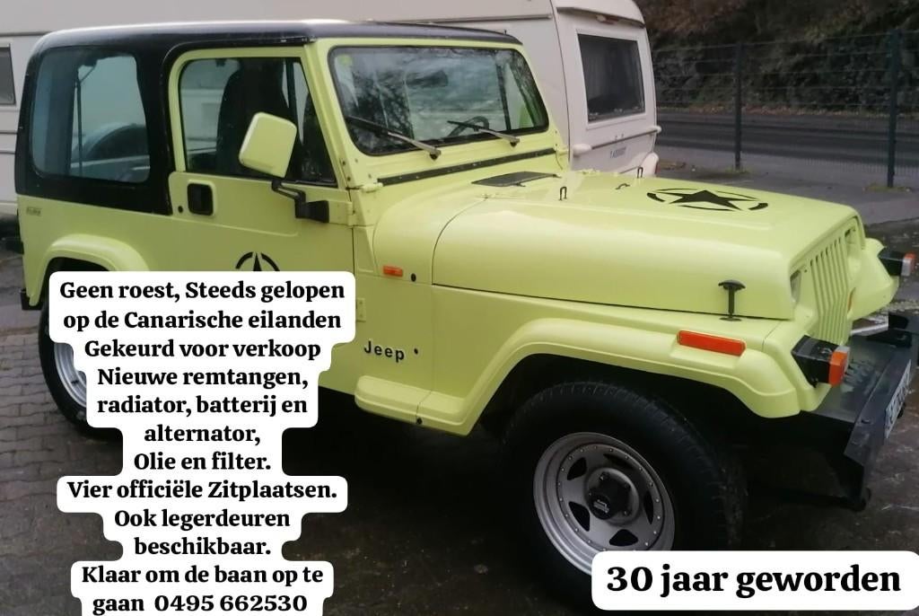 Jeep Wrangler, Autos, Jeep, Particulier, Wrangler, 4x4, Essence, Euro 2, Cabriolet, 3 portes, Boîte manuelle, Autres couleurs
