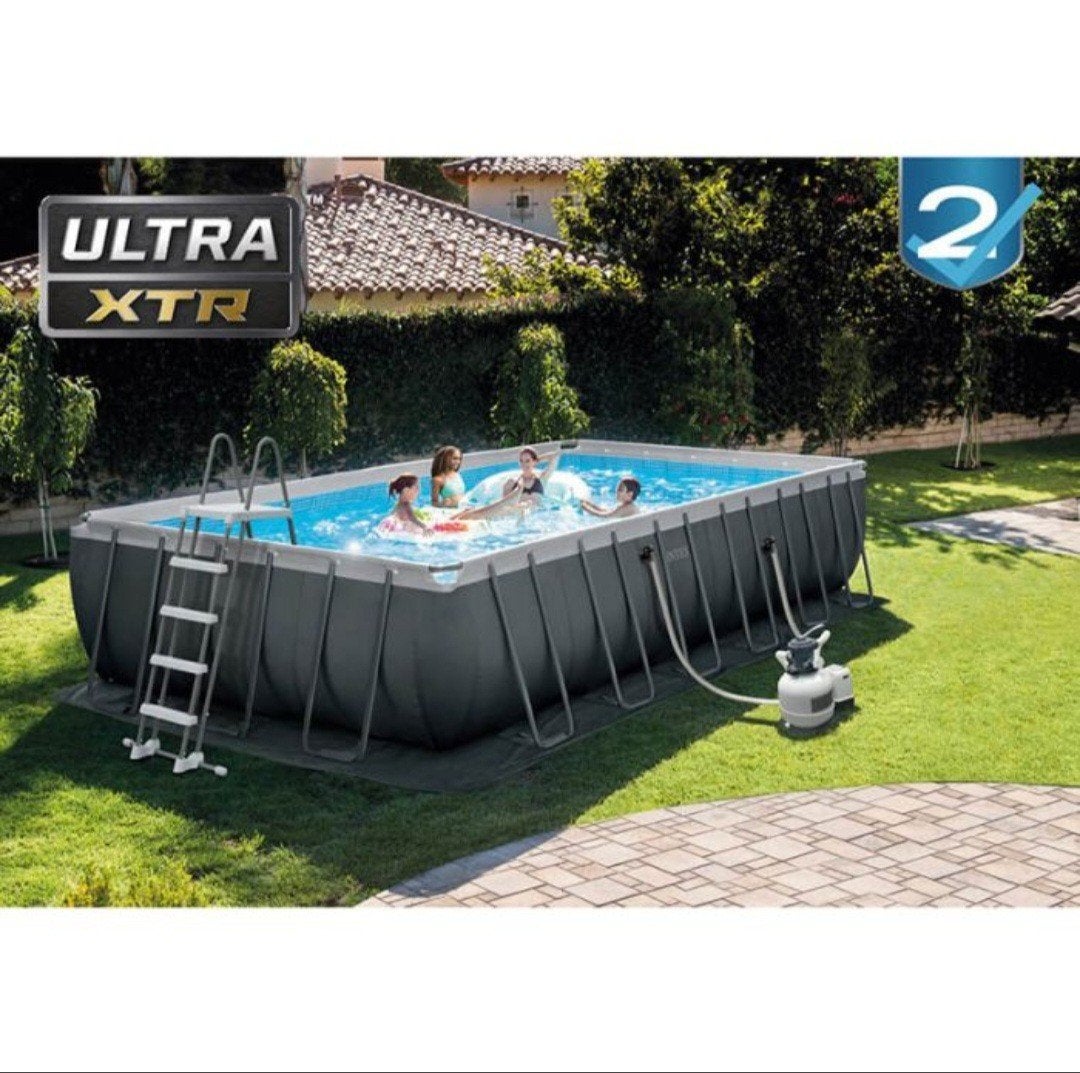 Piscine Intex Ultra Frame 7,32  3,66 m + accessoires, Enlèvement
