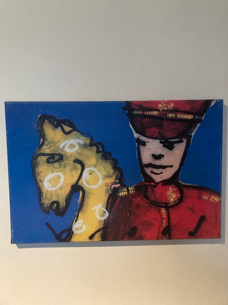 Te koop 3x - Herman Brood - Print op canvas, Prêt à accrocher, Impression, Enlèvement, Plastique