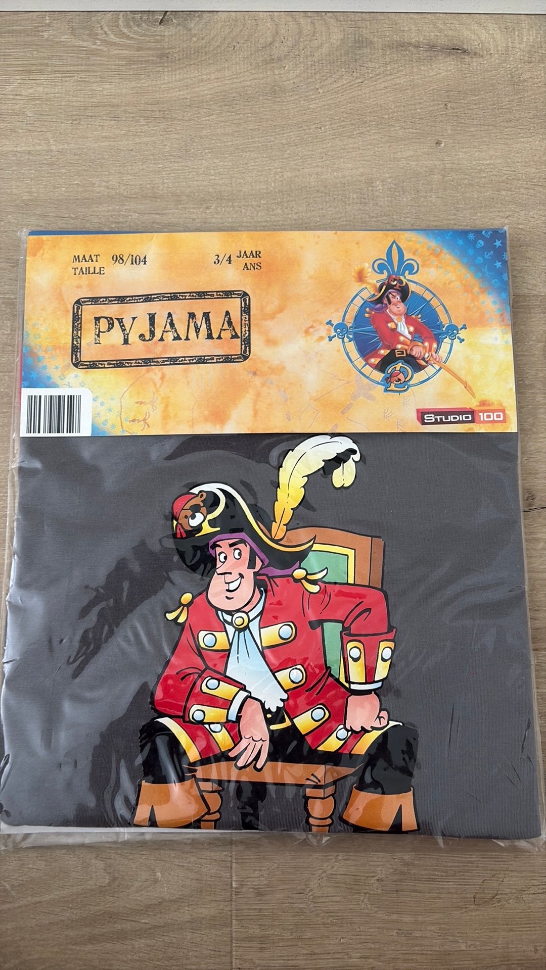 Pyama Piet Pirate pour enfants taille 98/104 (3-4 ans), Enlèvement, Neuf