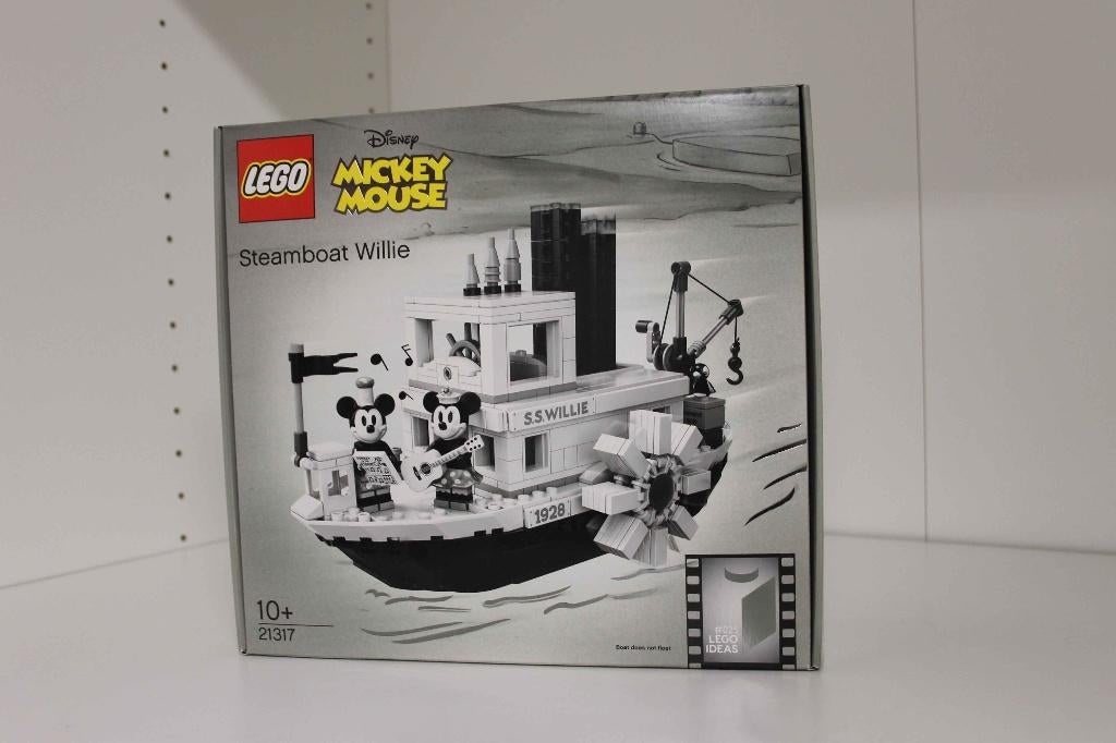 LEGO Ideas 21317 Steamboat Willie, Lego, Nieuw, Ophalen of Verzenden, Ideas