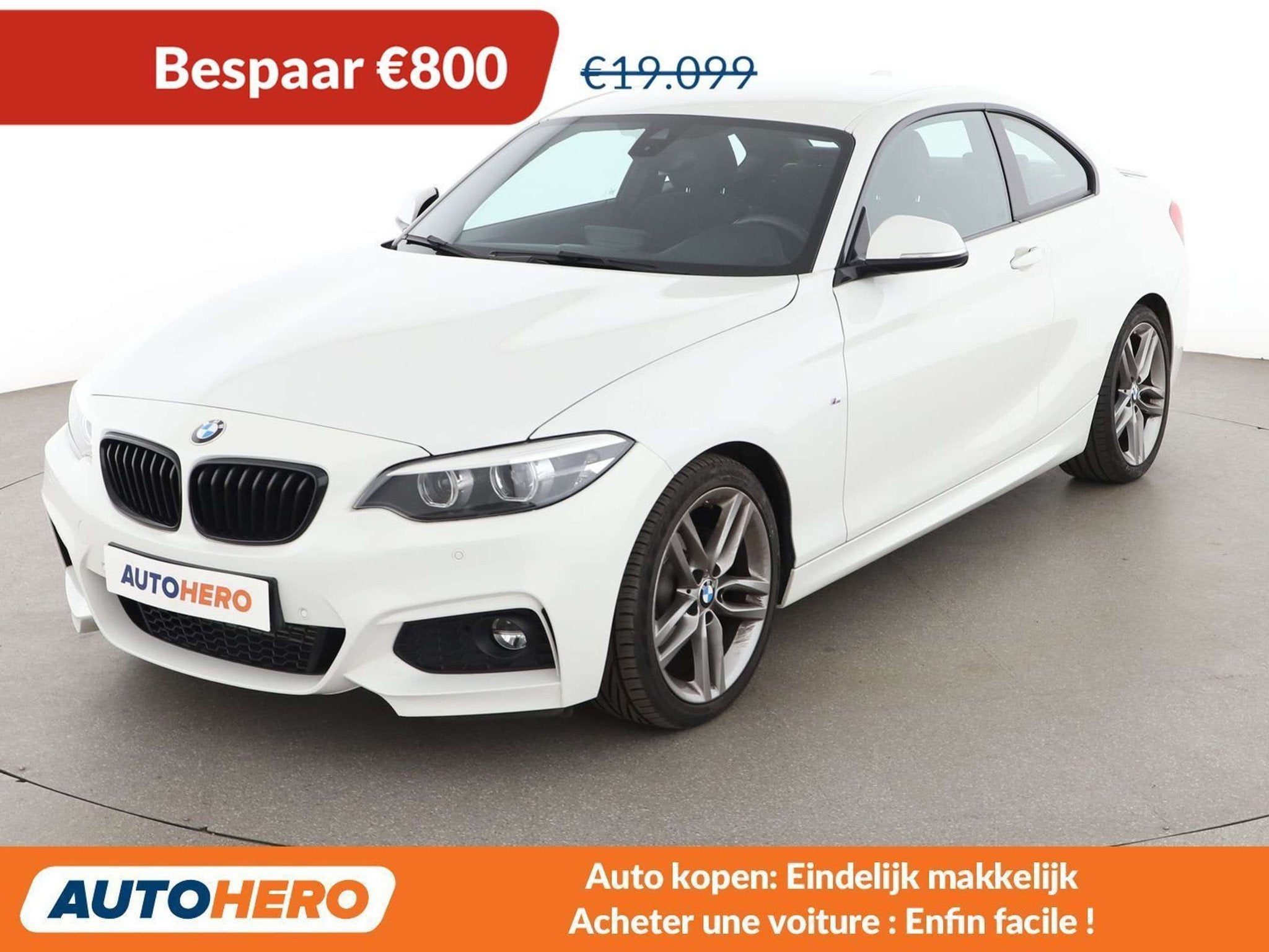 BMW 2 Serie 220 220d xDrive M Sport (bj 2017, automaat), Auto's, Automaat, 4 zetels, Zwart, 2 Reeks
