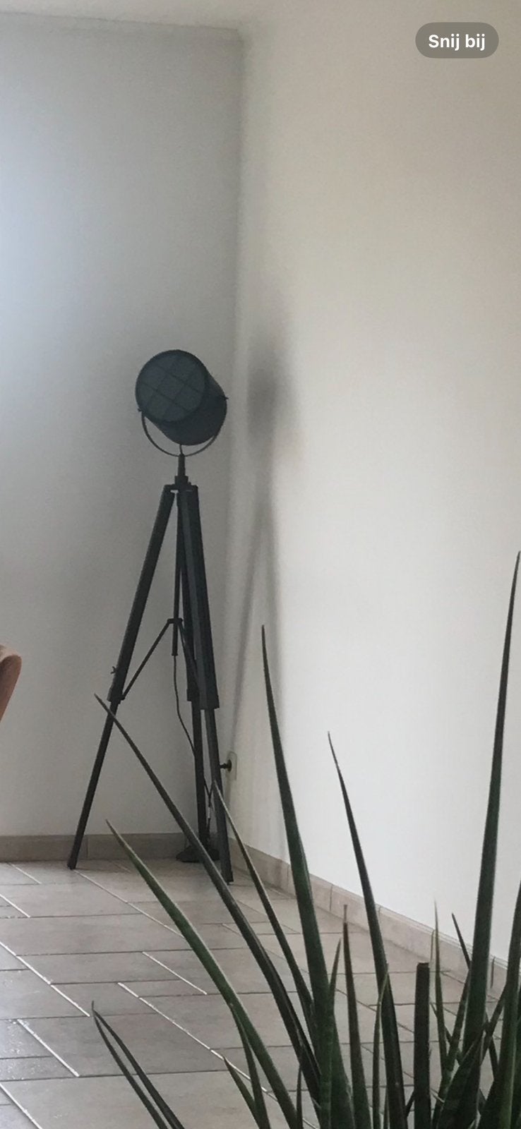 Zwarte staande lamp, Ophalen, Zo goed als nieuw