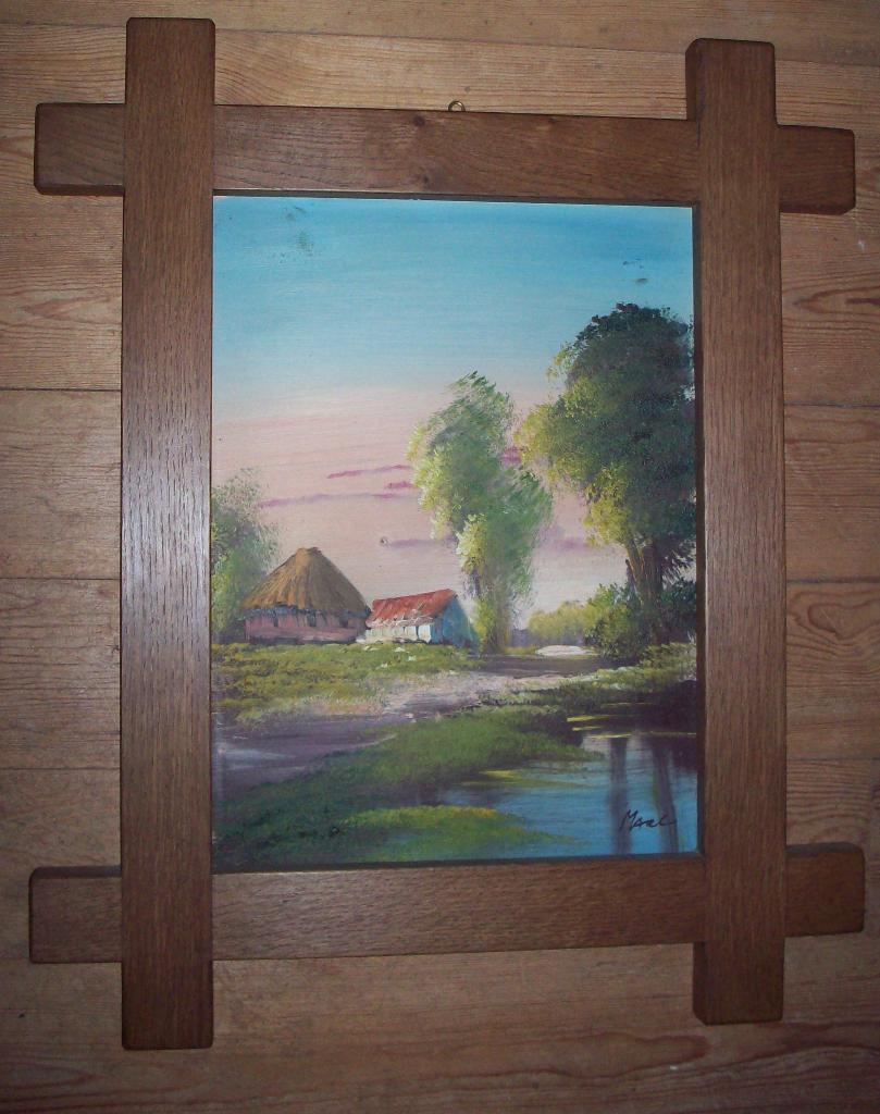 Landschap met boerderijtje, Ophalen