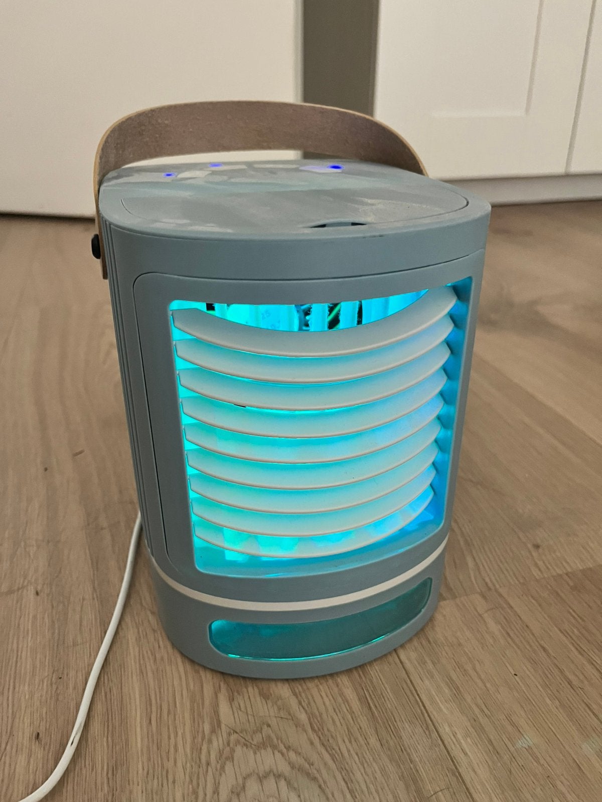 Ventilator met aircooler en LED-lichtjes, Ophalen of Verzenden, Zo goed als nieuw