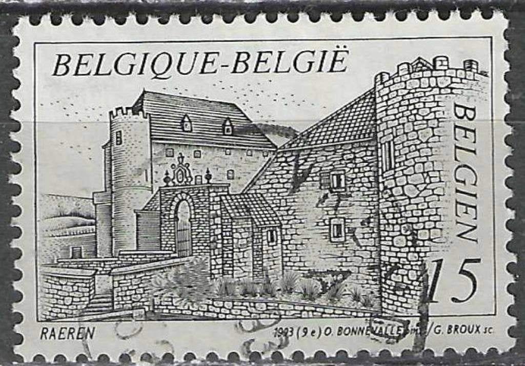 Belgique 1993 - Yvert/OBP 2516 - Tourisme - Châteaux (ST), Timbres & Monnaies, Envoi, Affranchi, Oblitéré