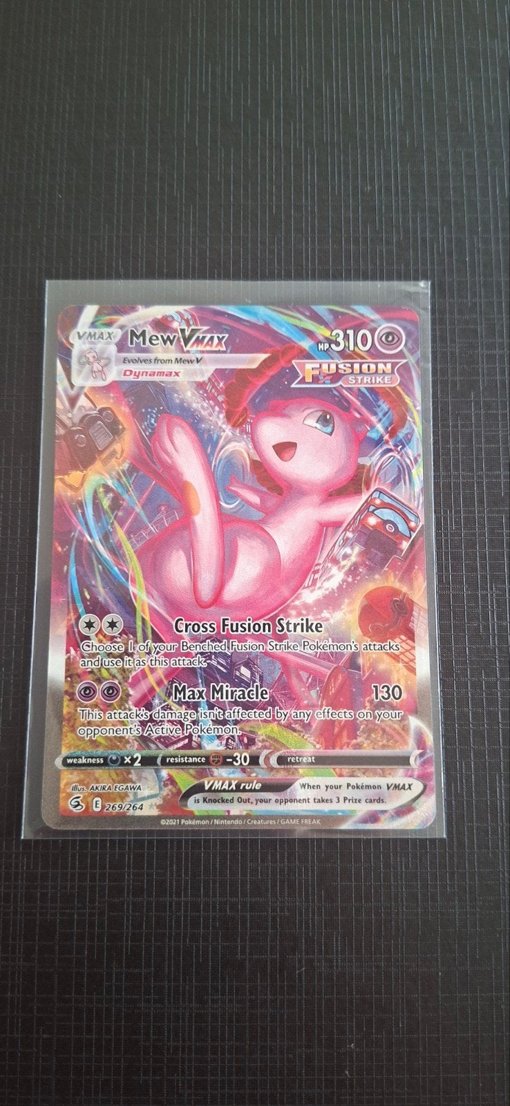 Mew VMAX (Alternate Art Secret) fusion strike, Ophalen of Verzenden, Nieuw, Losse kaart