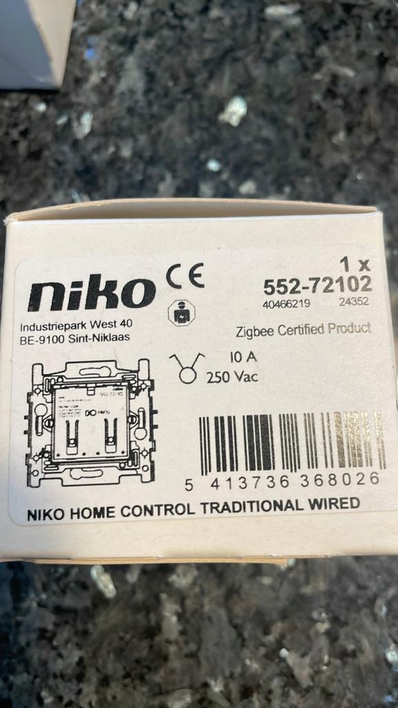 Niko geconnecteerde 2 voudige schakelaar home control, Ophalen of Verzenden, Nieuw