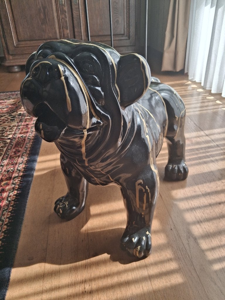 Mooi beeld engelse buldog, Ophalen