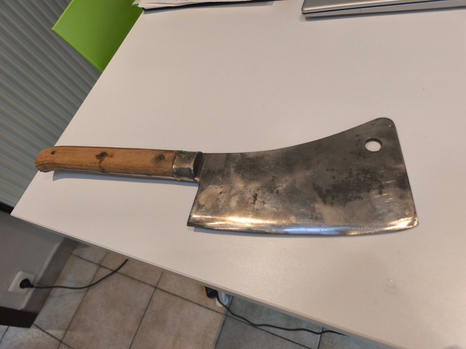 couteau à hache de boucher  Goldsiegel Solingen 48cm, Enlèvement ou Envoi