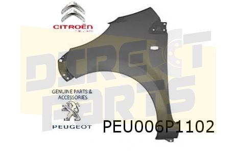 Peugeot 107 (-7/14) voorscherm Rechts Origineel! 7841S8, Neuf, Citroën, -, -