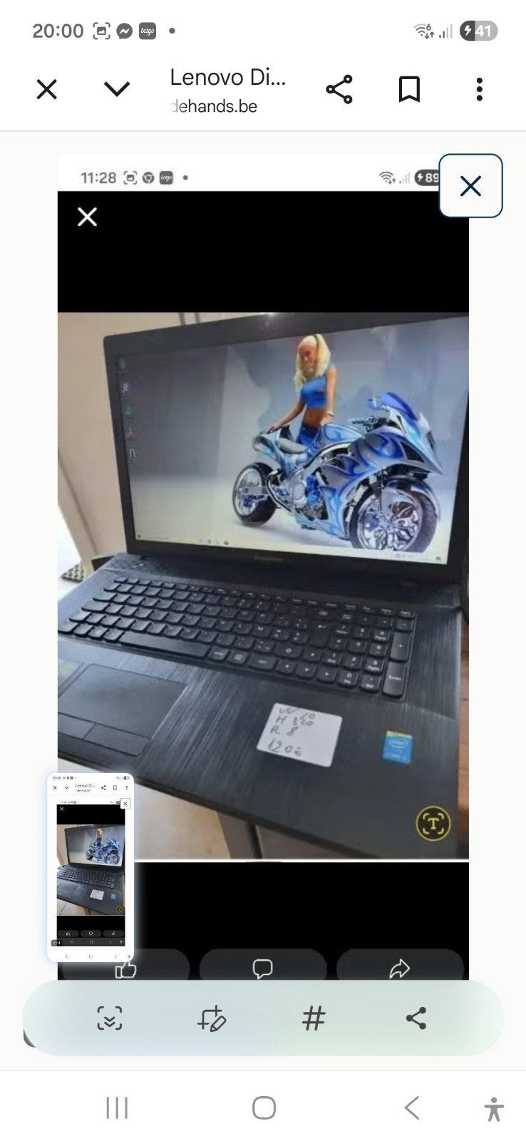 laptop levono, Ophalen of Verzenden