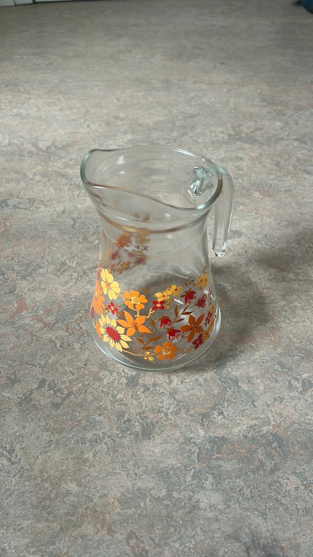 Cruche en verre vintage., Maison & Meubles, Enlèvement, Vintage