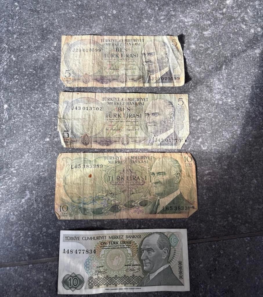 4 billets turcs de collection - état satisfaisant, Timbres & Monnaies, Monnaies & Billets de banque | Collections, Enlèvement ou Envoi