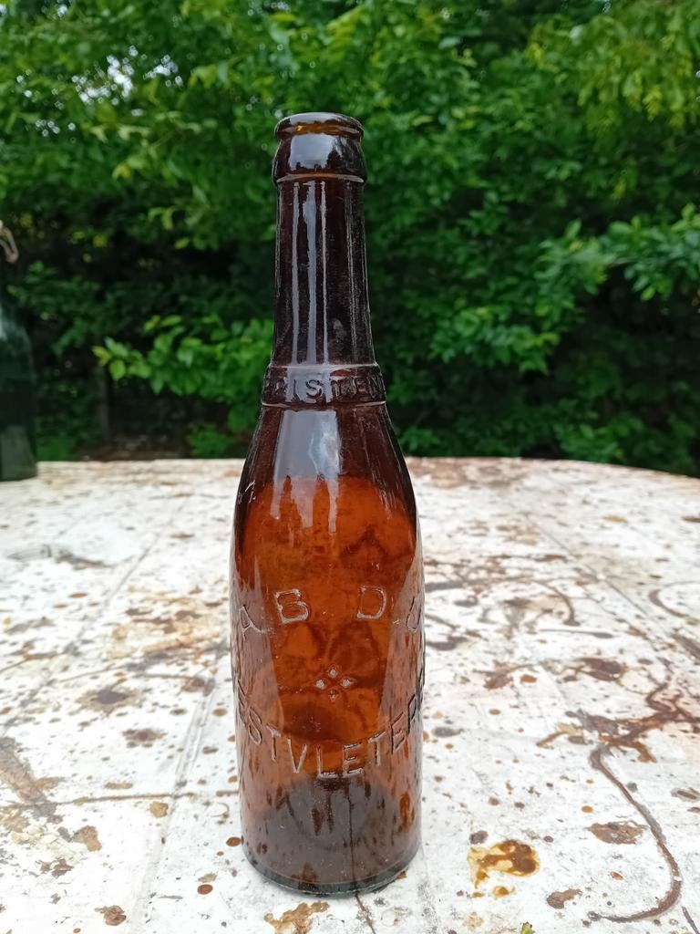 Oude vintage bierfles Trappist West Vleteren, Ophalen of Verzenden