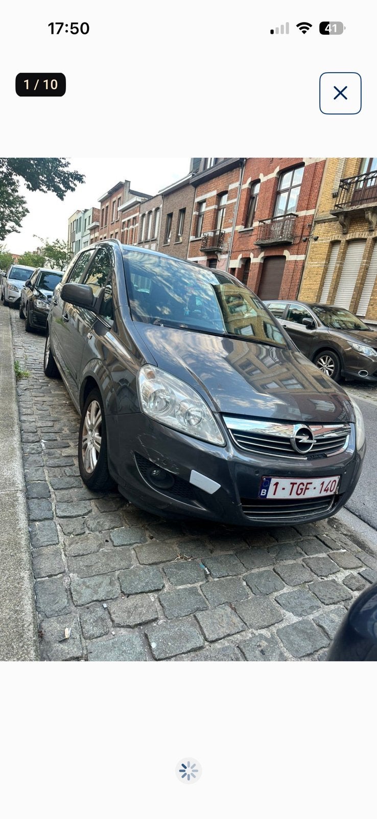 Opel zafira 7zit - 1.7 diesel 2011 euro5, Auto's, Euro 5, Bedrijf, Te koop, Zafira