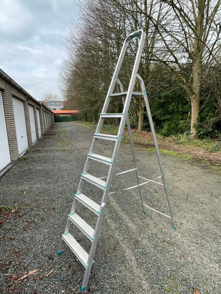 Opvouwtrap. Hoogte : 3 meter., Doe-het-zelf en Bouw, Ophalen, Gebruikt, Ladder, Opvouwbaar of Inschuifbaar