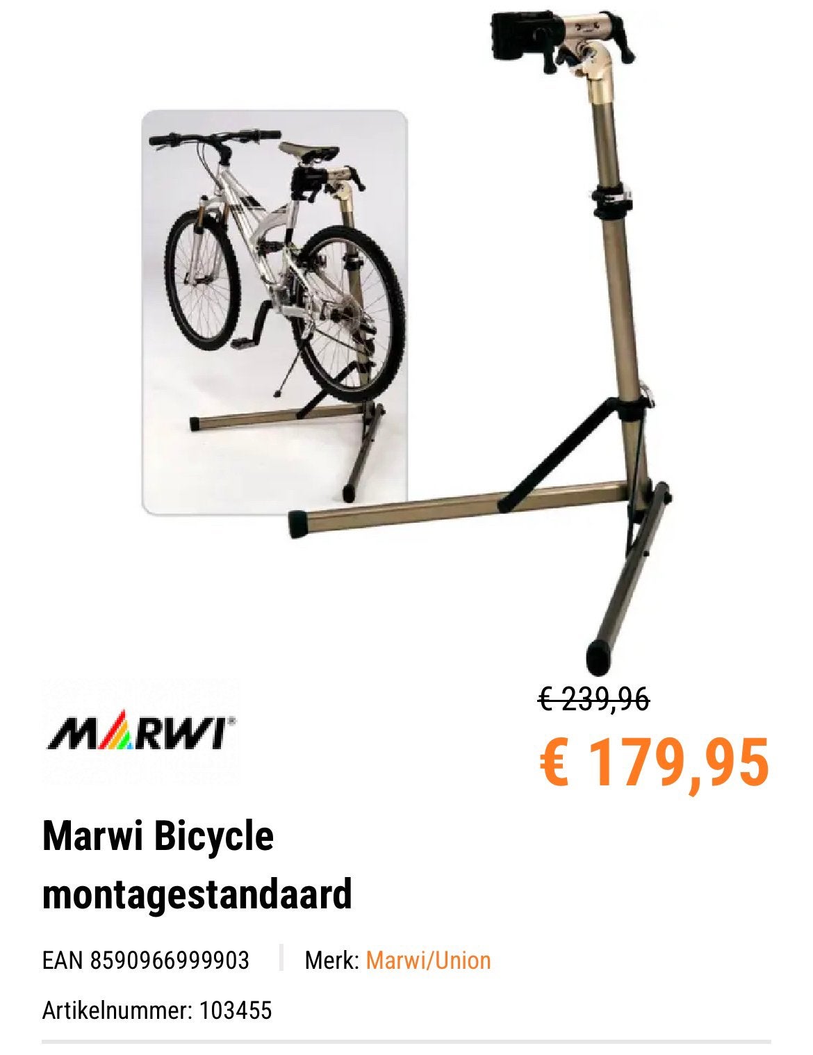 Fiets standaard, Fietsen en Brommers, Ophalen, Nieuw