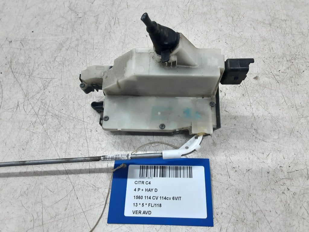 SERRURE DE PORTE AVANT DROITE C4 Berline (NC) (9685351480), Autos : Pièces & Accessoires, Citroën, Kontakt-citroen@citroen.com
