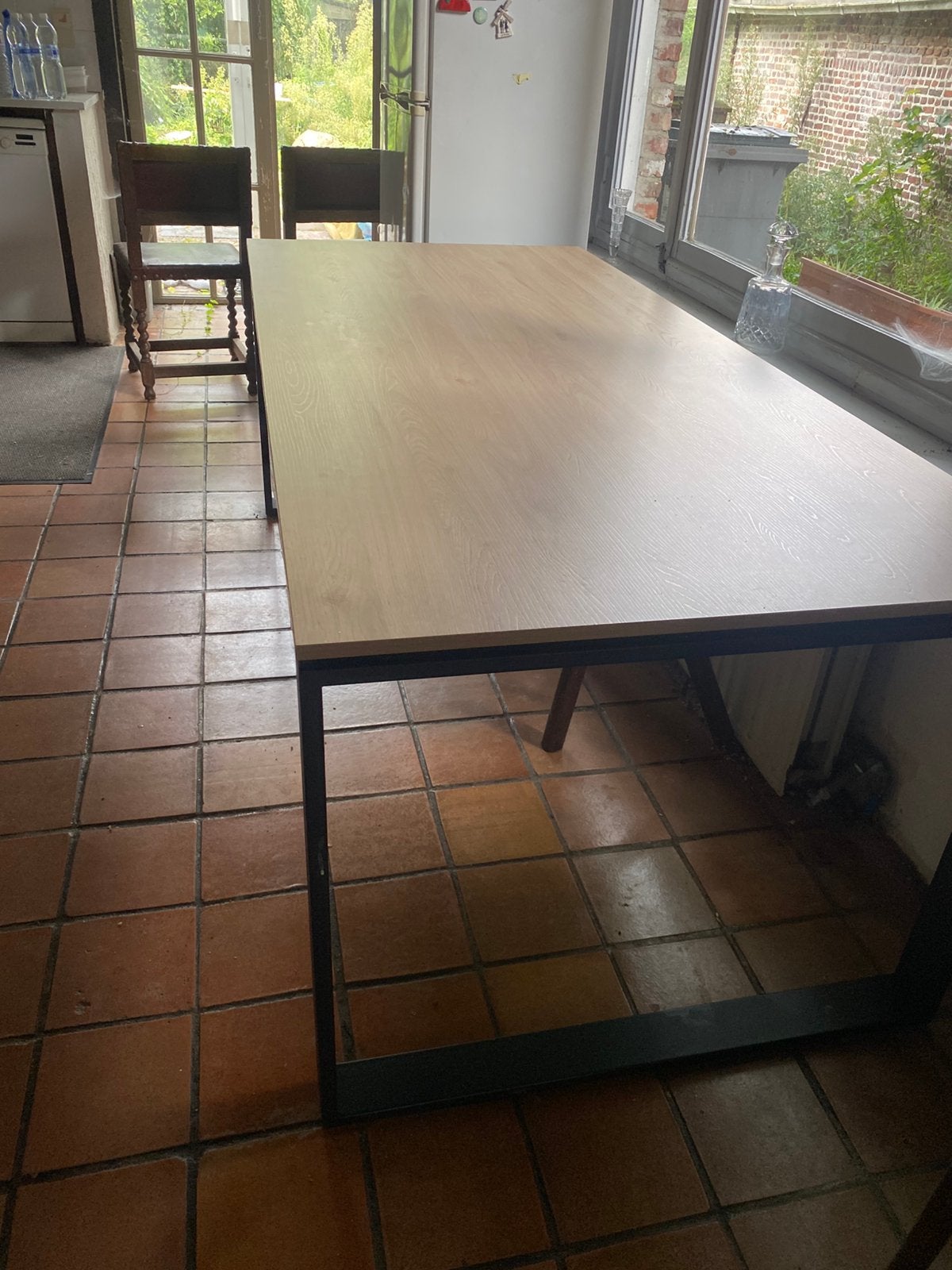 Tafel, Ophalen, Kunststof, Zo goed als nieuw, Vijf personen of meer