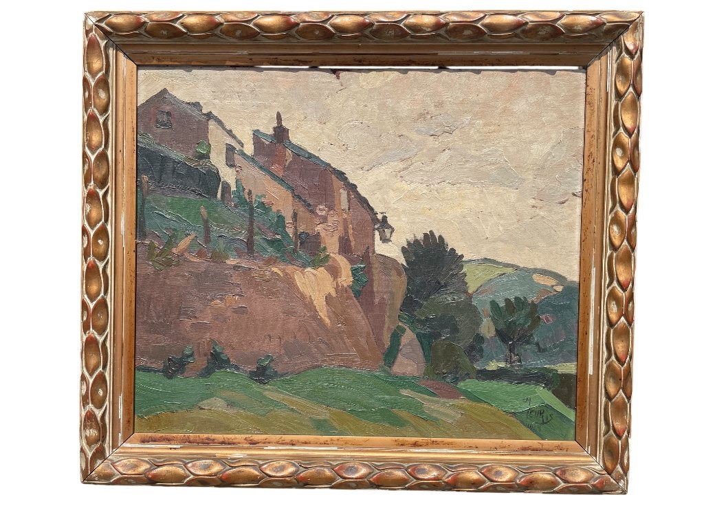 Tableau Emmanuel MEURIS (1894-1969) - paysage 1924, Peinture à l'huile, Panneau, Paysage, Expressionniste