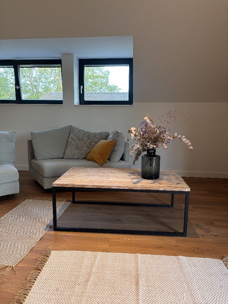table basse, Maison & Meubles, 100 à 150 cm, Autres essences de bois, Enlèvement, Utilisé